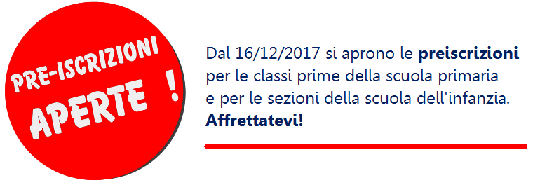 preiscrizioni 2018