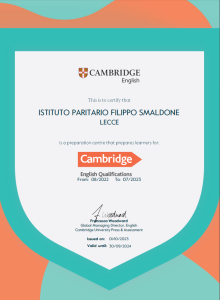 certificato Cambridge